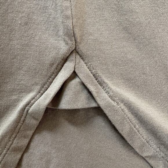 Lands' End Women 1X (16W-18W) Olive Green Long Sleeve Button Down Tunic Shirt - Picture 8 of 15